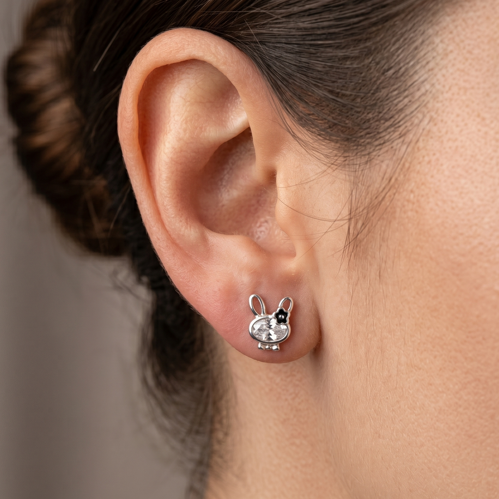 The Sparkling Bunny 92.5 Silver Studs