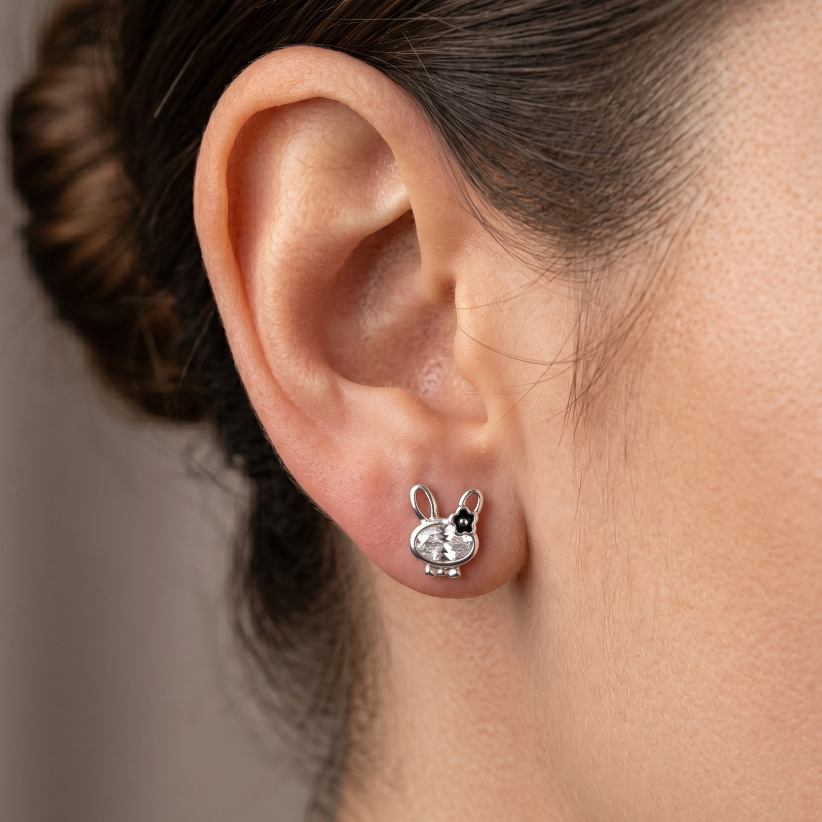 The Sparkling Bunny 92.5 Silver Studs