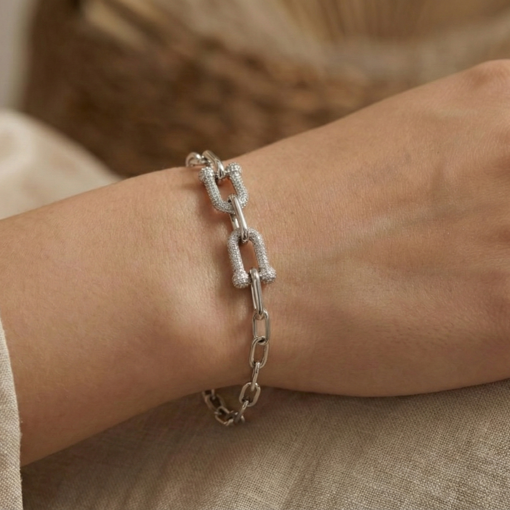 The Industrial Luxe Link Bracelet