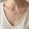 The Vega Mother-of-Pearl Blossom Lariat