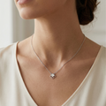 The Vega Mother-of-Pearl Double Clover Necklace