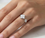 The Vega Pearl Clover Heart Ring