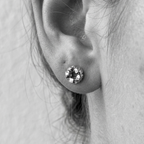 Sparkling Blossom Cluster 92.5 Silver Earrings
