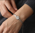 The Vega Silver North Star Compass Bracelet