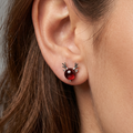 The Crimson Stag 92.5 Silver Studs