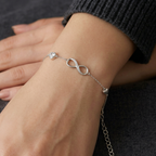 The Crystal Heart & Infinity Charm Bracelet