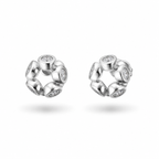 Sparkling Blossom Cluster 92.5 Silver Earrings