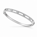 Pavé Quatrefoil 92.5 Silver Statement Kada
