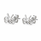 The Modern Butterfly Solitaire 92.5 Silver Studs