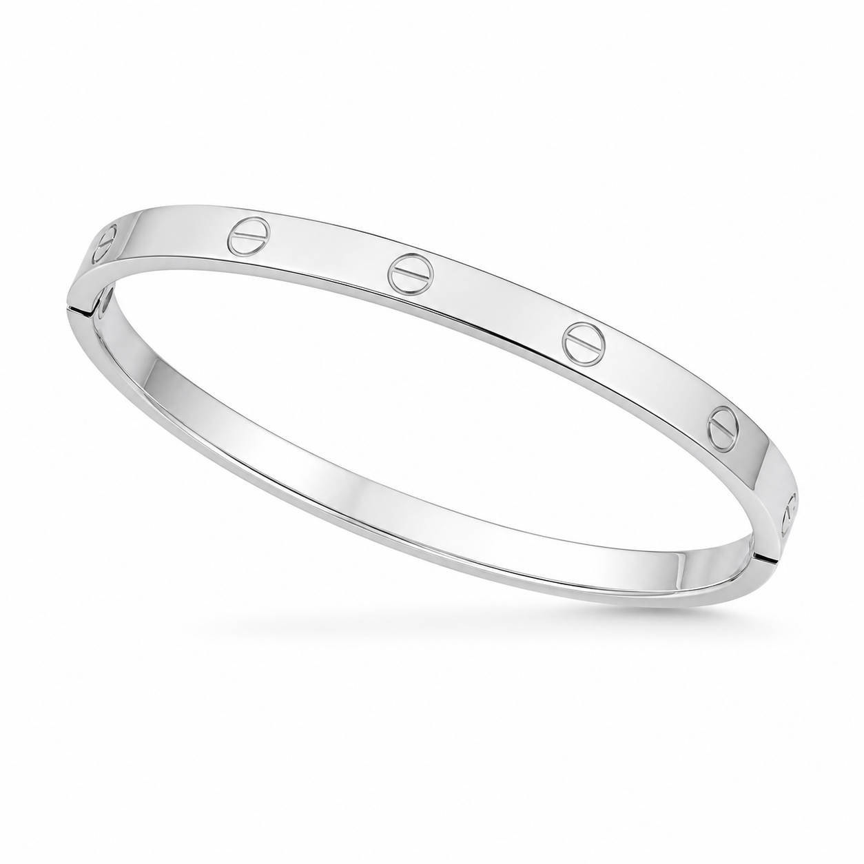 The Classic Screw Motif 92.5 Silver Kada