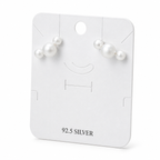 Minimalist Arc Pearl 92.5 Silver Earrings